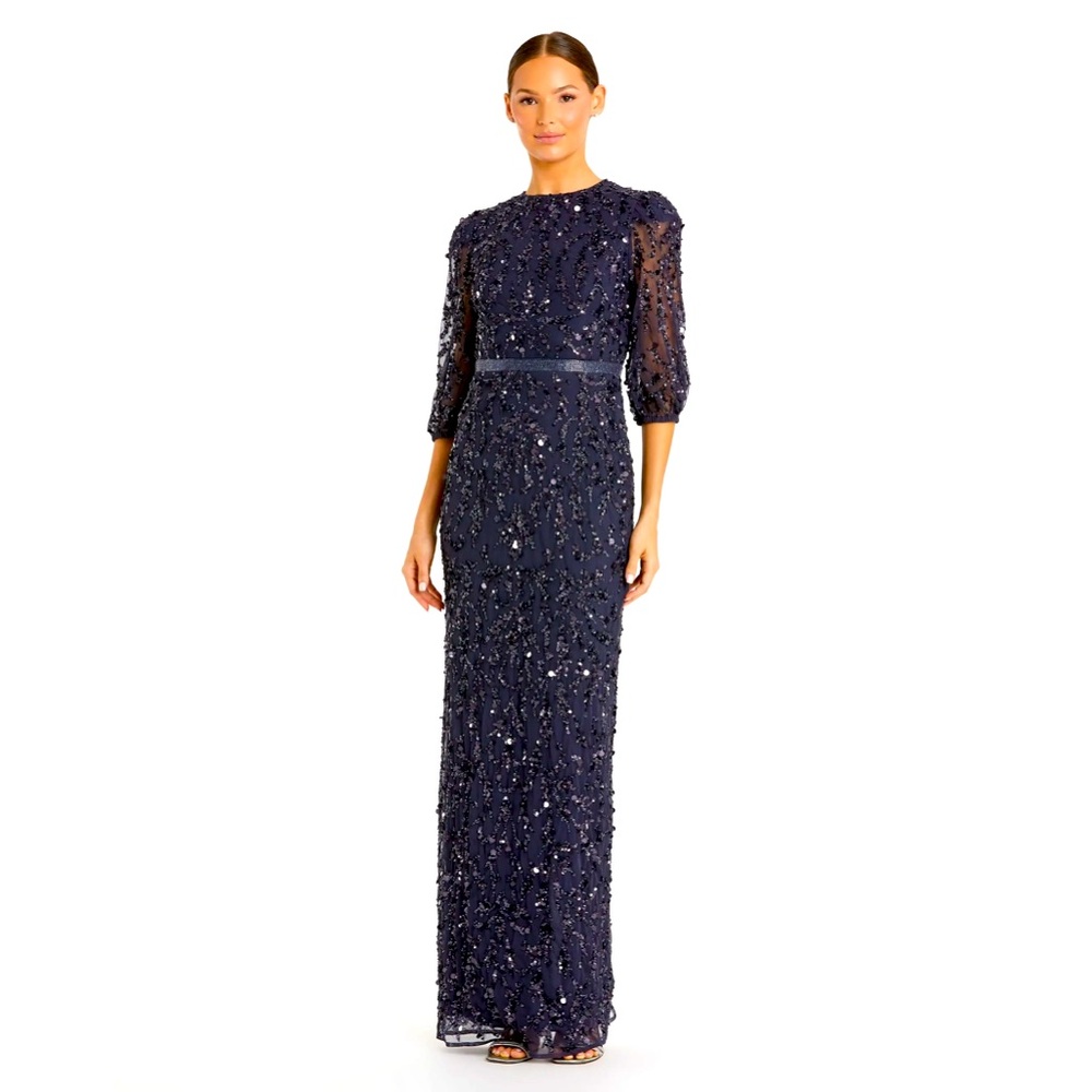 👗NWT! Mac Duggal Sequin and Bead Dress